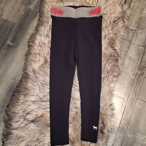 VS PINK Rose Bling Yoga Leggings